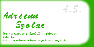 adrienn szolar business card